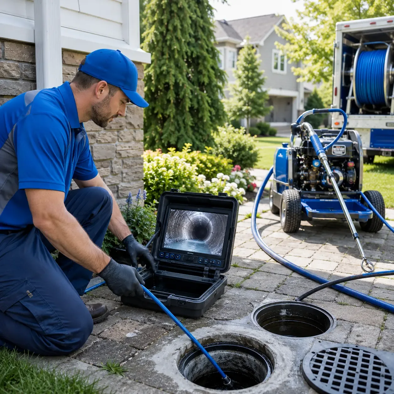 Outdoor drain cleaning professionals serving Epsom, NH